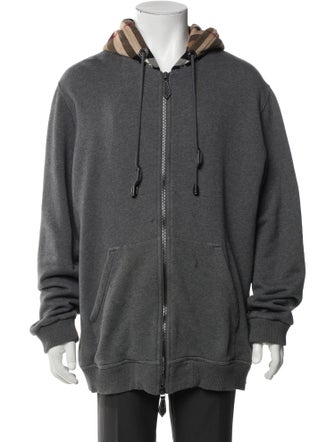 Burberry House Check Pattern Crew Neck Hoodie