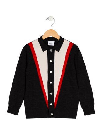 Burberry Boys' Embroidered Knit Cardigan
