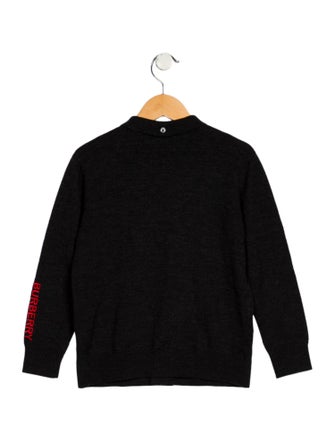 Burberry Boys' Embroidered Knit Cardigan