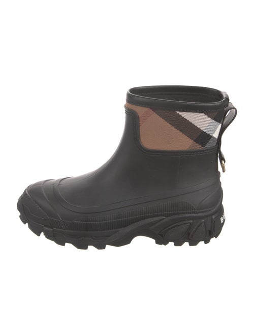 Burberry Nova Check Pattern Rubber Rain Boots