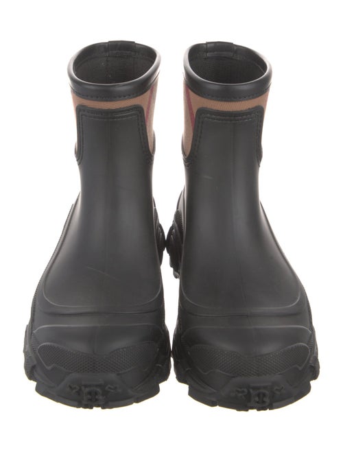 Burberry Nova Check Pattern Rubber Rain Boots
