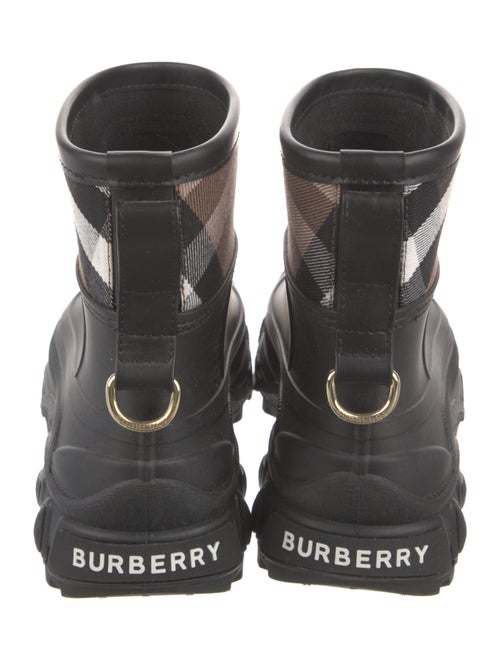 Burberry Nova Check Pattern Rubber Rain Boots