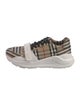 Burberry Nova Check Pattern Canvas Sneakers
