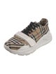 Burberry Nova Check Pattern Canvas Sneakers