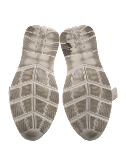 Burberry Nova Check Pattern Canvas Sneakers