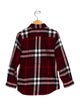 Burberry Boys' Casual Patterned Long Sleeve Shirt
