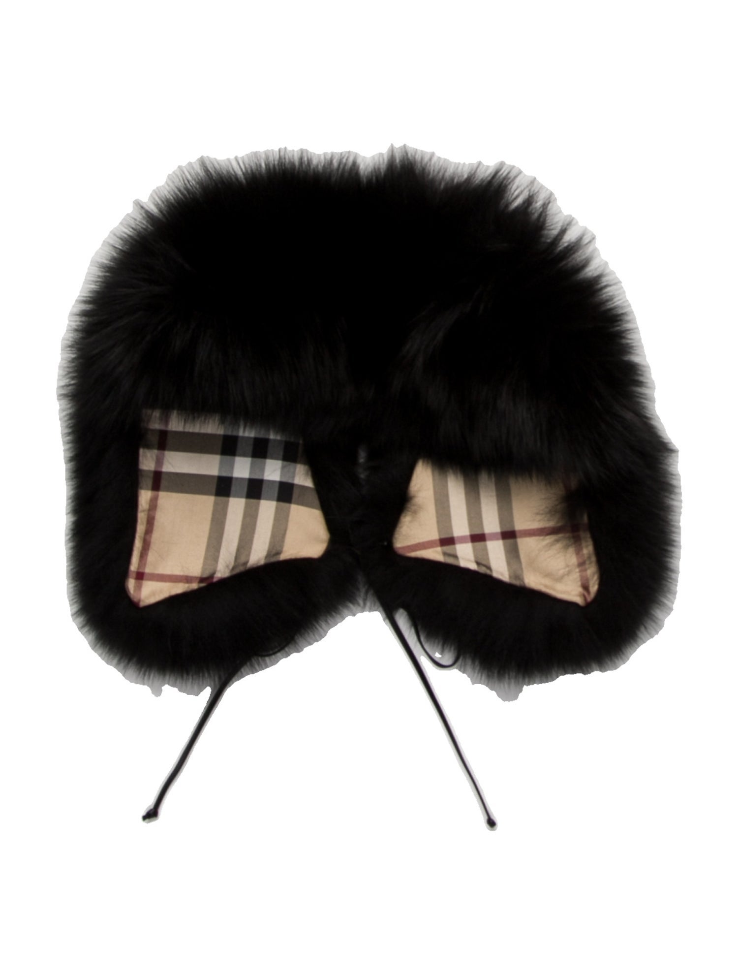 Burberry Fur TB Monogram Scarf