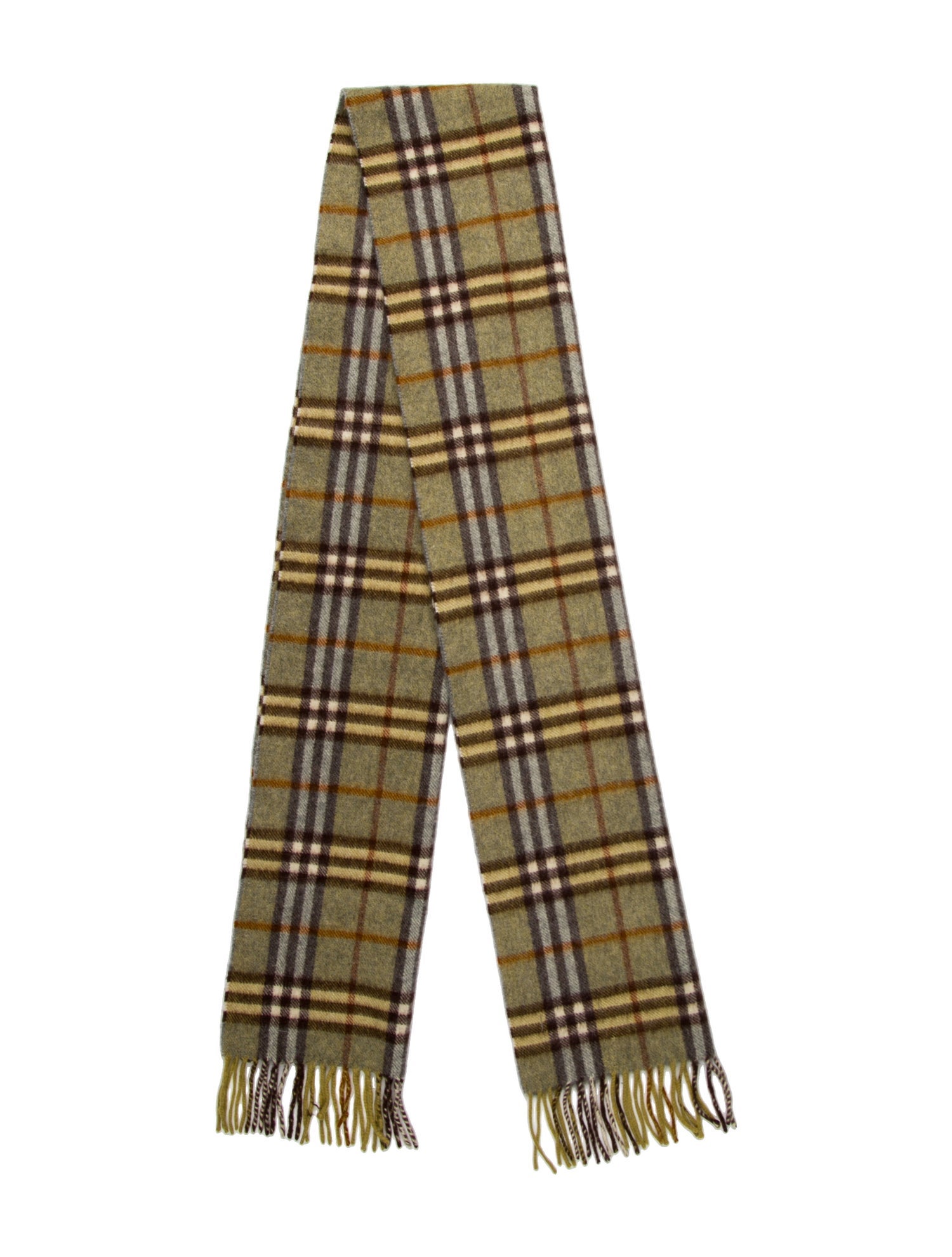 Burberry Cashmere House Check Pattern Scarf