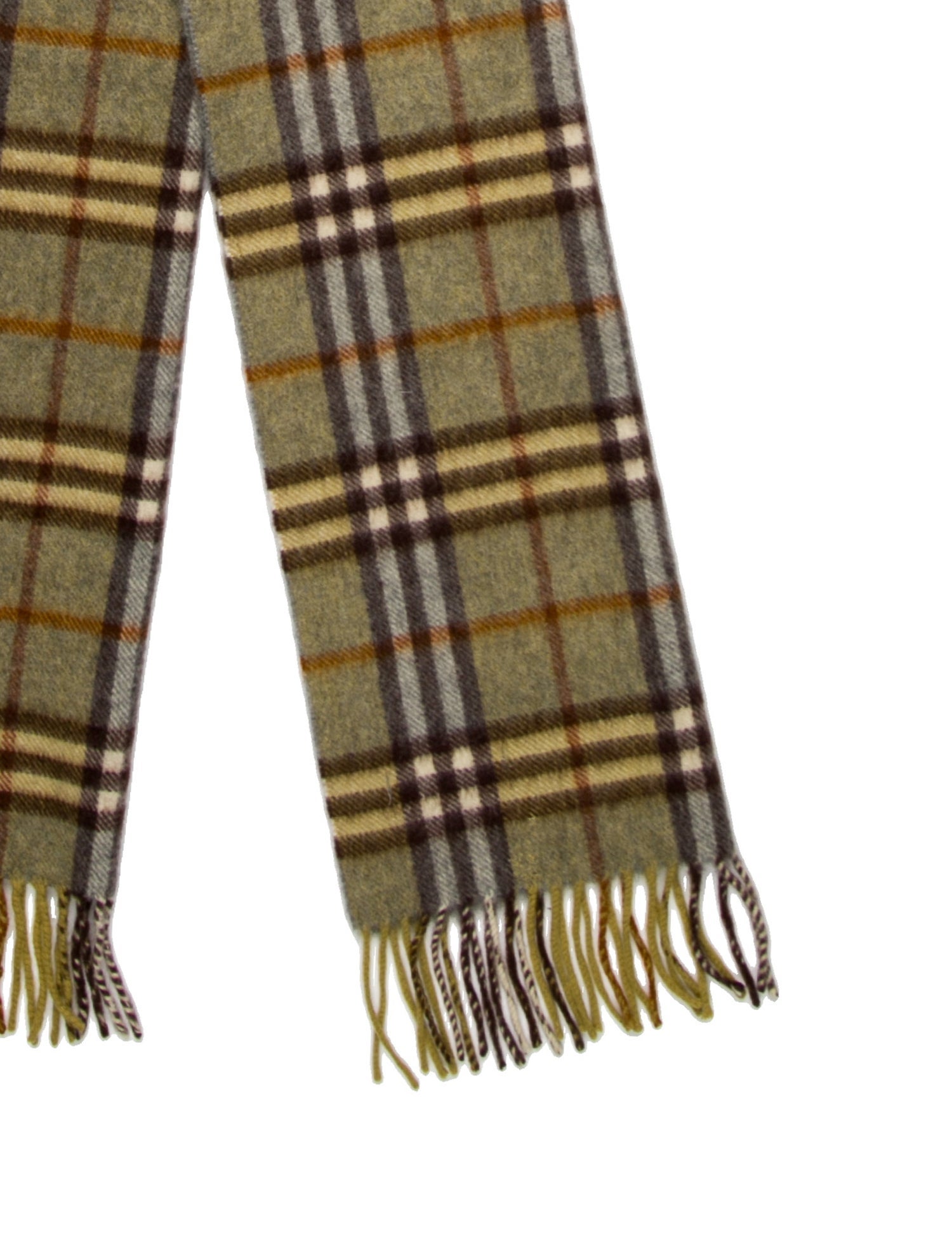 Burberry Cashmere House Check Pattern Scarf