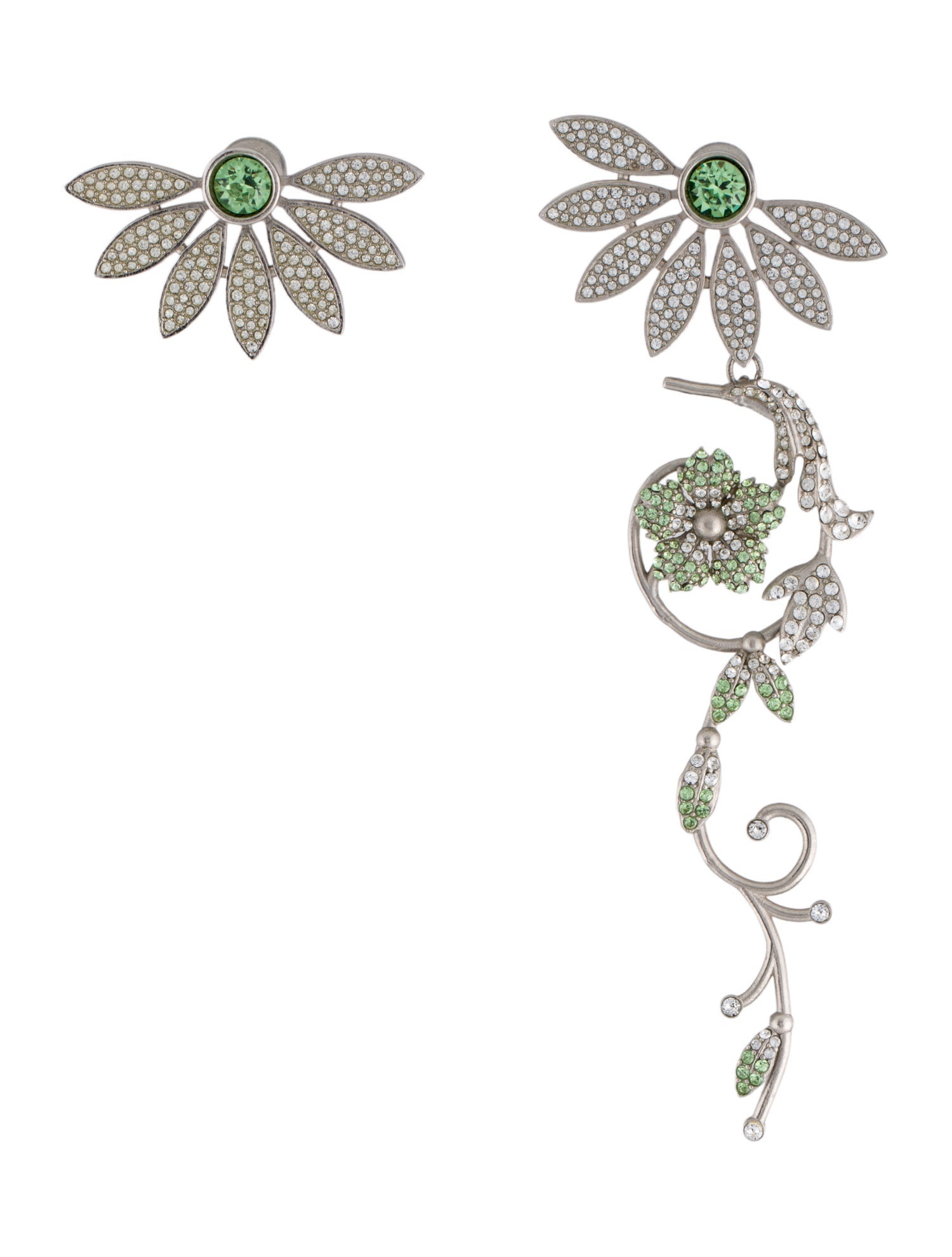 Burberry Crystal Half Daisy Drop Earring