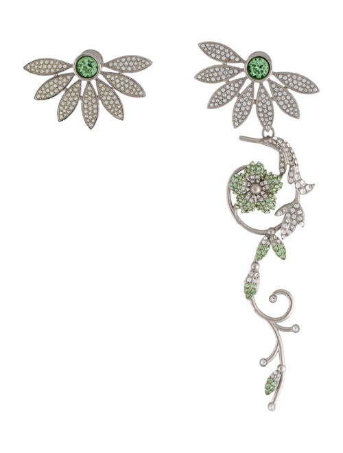 Burberry Crystal Half Daisy Drop Earring