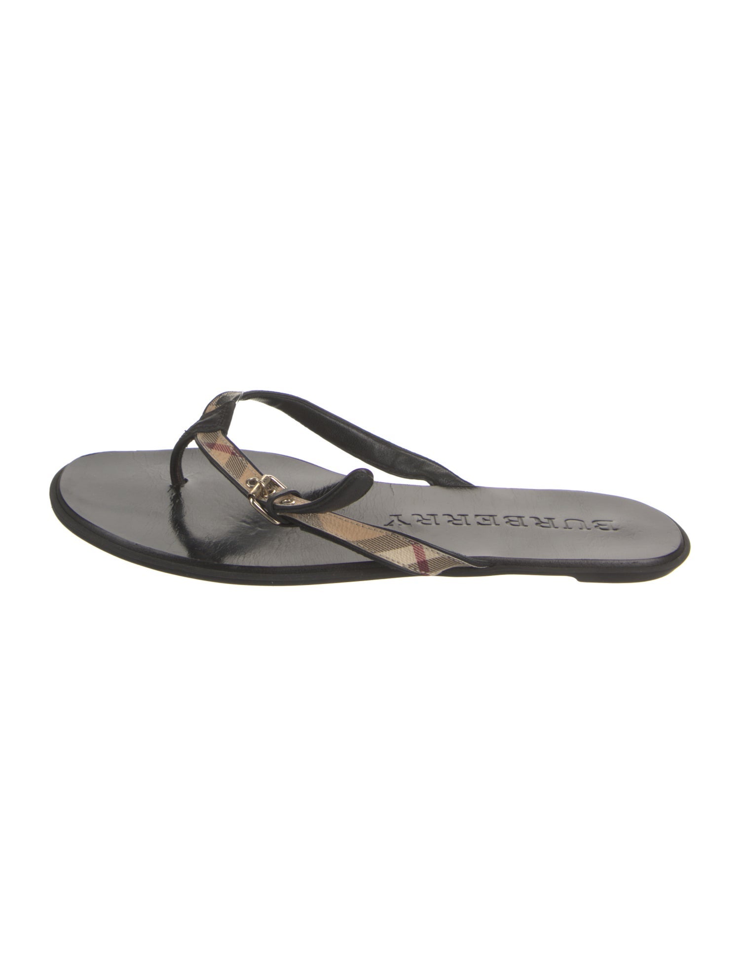 Burberry Nova Check Pattern Flip Flops