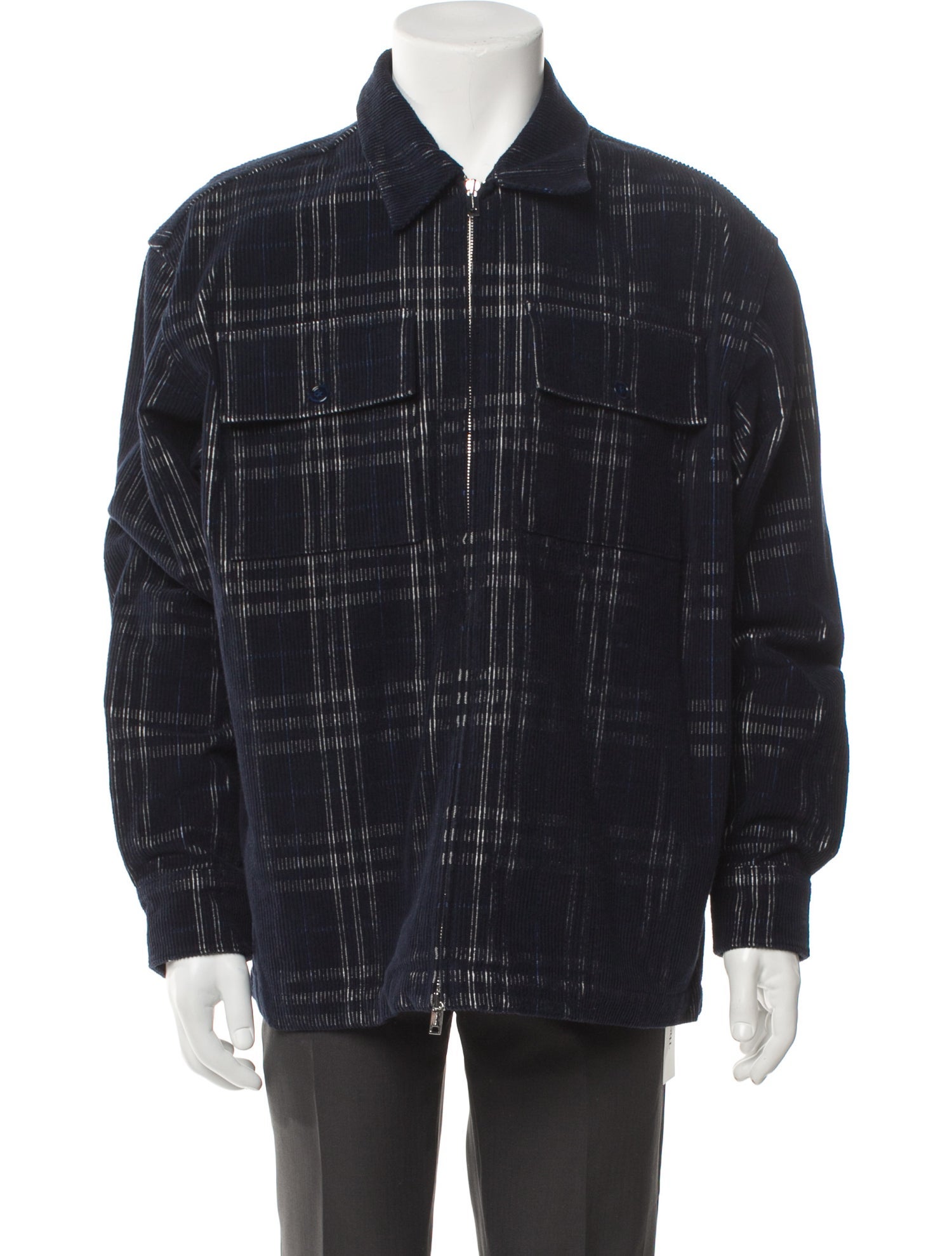 Burberry Plaid Print Jacket