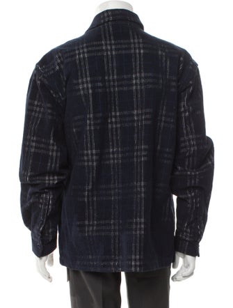 Burberry Plaid Print Jacket