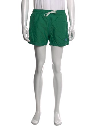 Burberry Embroidered Accent Swim Trunks