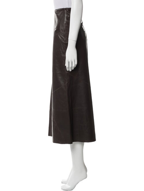 Burberry Raw-Edge Trim Knee-Length Skirt