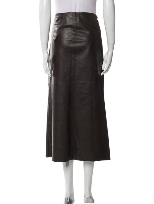 Burberry Raw-Edge Trim Knee-Length Skirt
