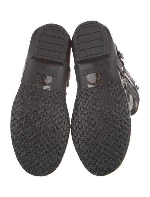 Burberry Nova Check Pattern Rubber Rain Boots