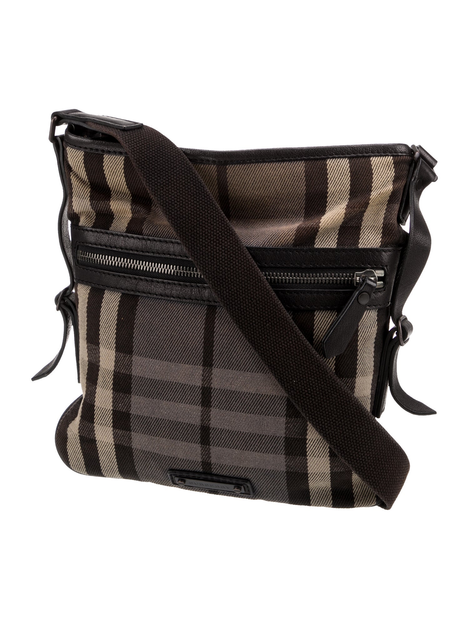 Burberry Smoked Check Messenger Bag