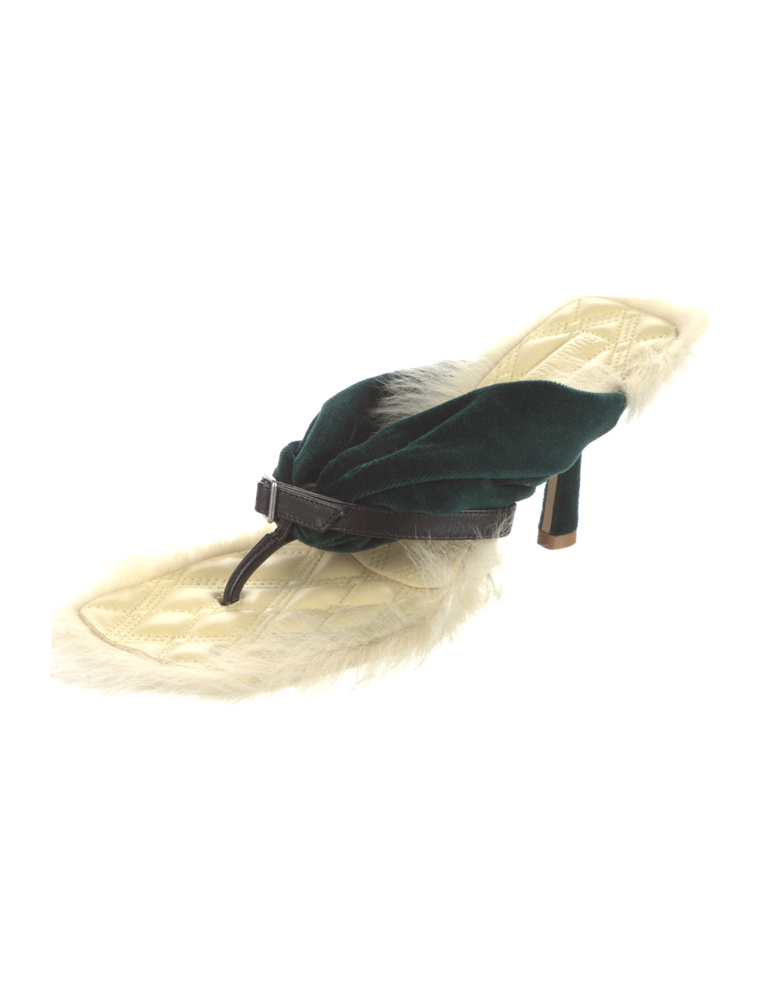 Burberry Velvet Colorblock Pattern Espadrilles