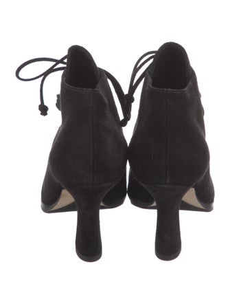 Burberry Suede Lace-Up Boots