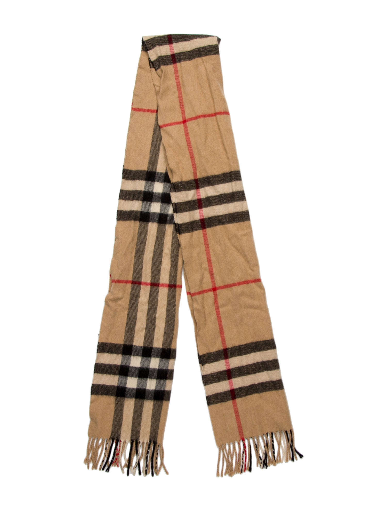 Burberry Cashmere House Check Pattern Scarf