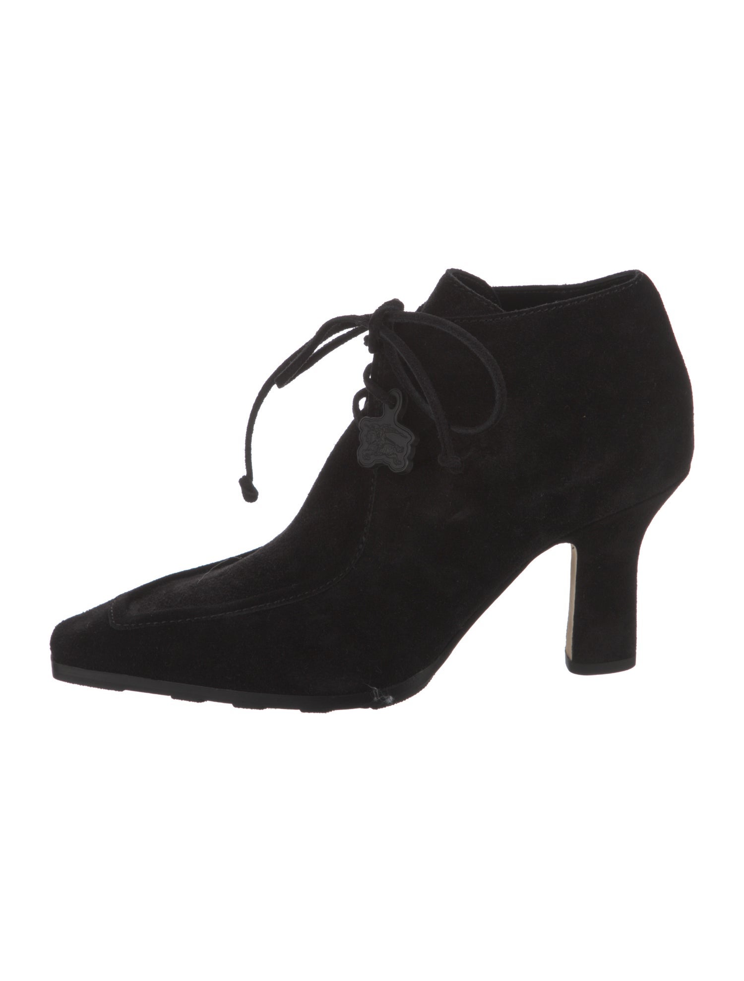Burberry Suede Lace-Up Boots
