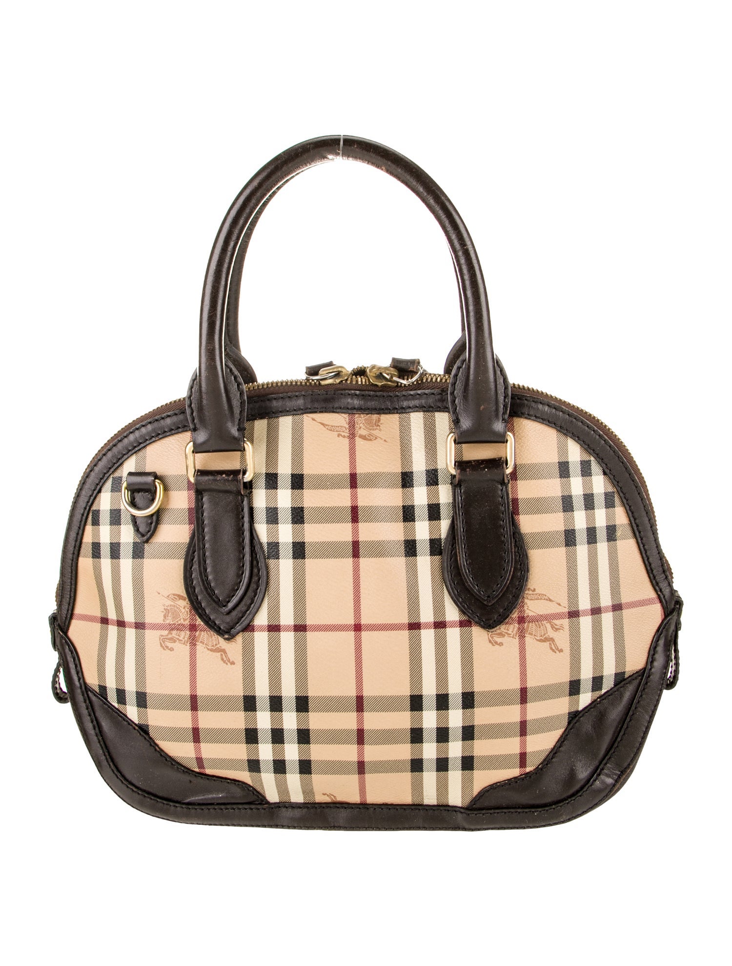 Burberry Haymarket Check Top Handle Bag