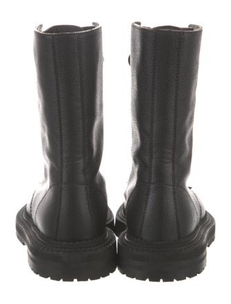 Burberry Leather Combat Boots