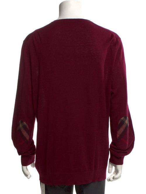 Burberry Exploded Check Pattern V-Neck Pullover