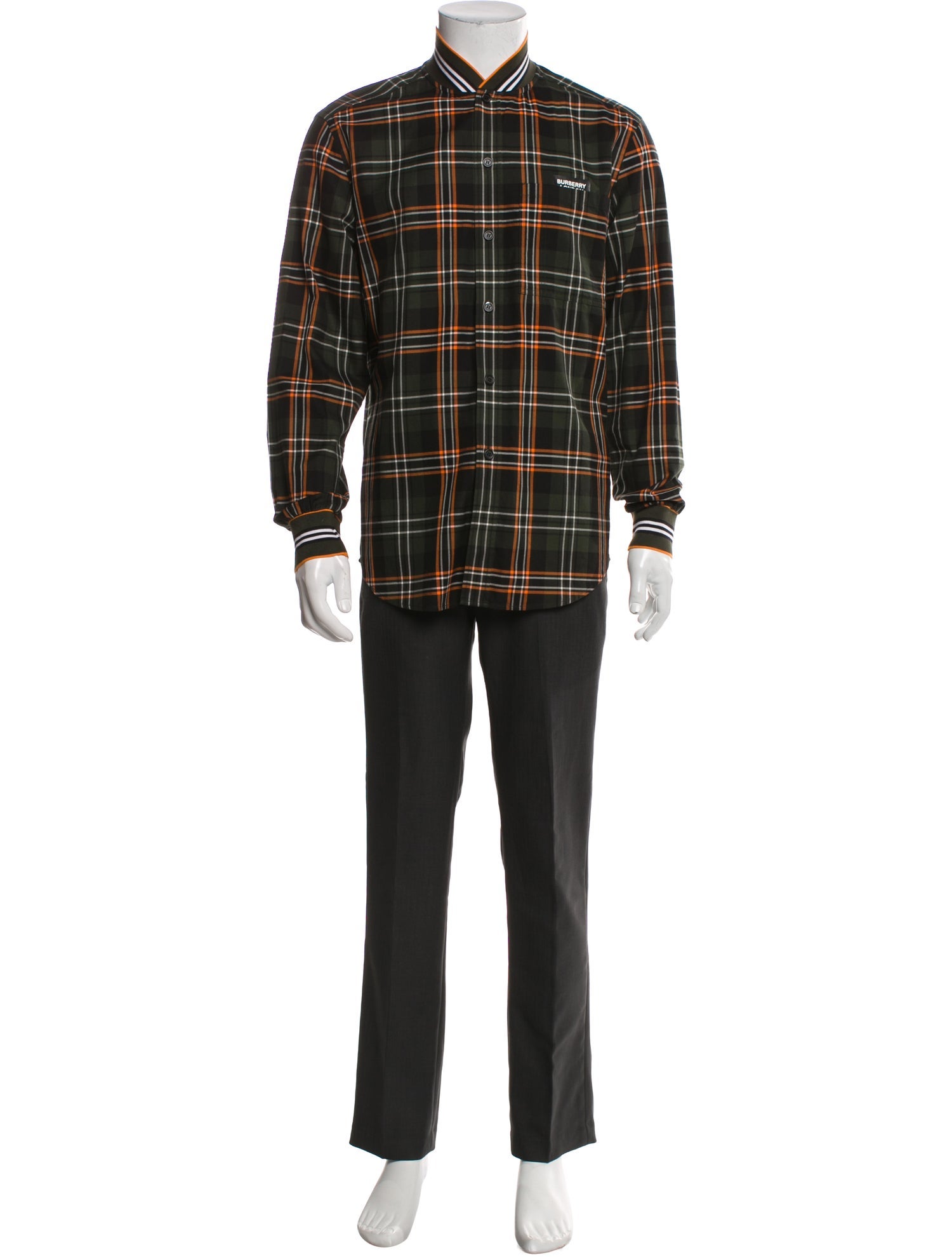 Burberry Abstract Check Long Sleeve Shirt
