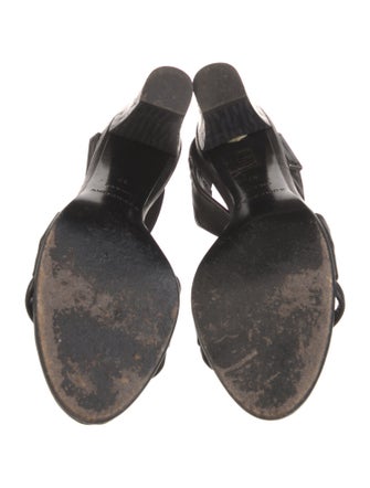 Burberry Leather Slingback Sandals