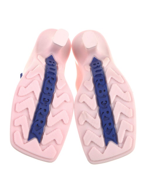 Burberry Rubber Graphic Print Mules