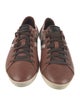 Burberry Leather Plaid Print Sneakers