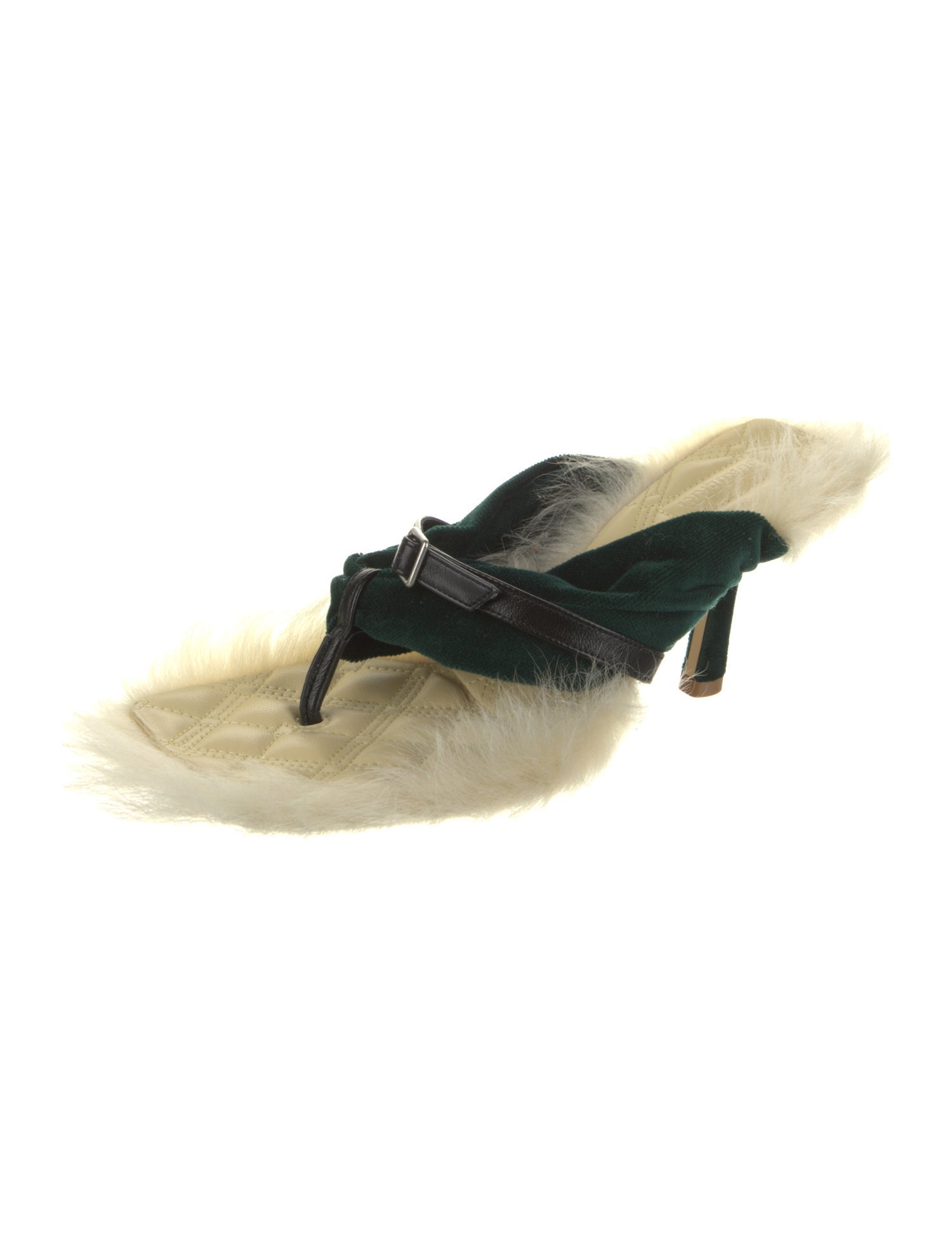 Burberry Velvet Colorblock Pattern Slides