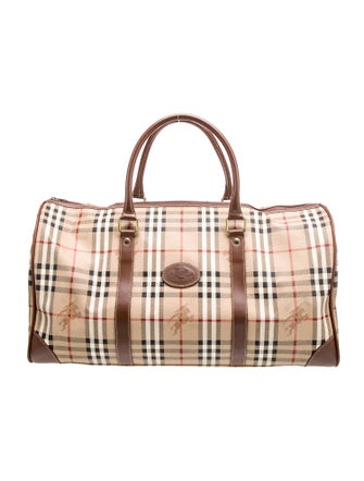 Burberry Haymarket Check Weekender Bag