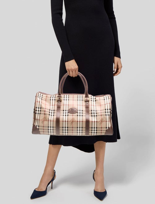 Burberry Haymarket Check Weekender Bag