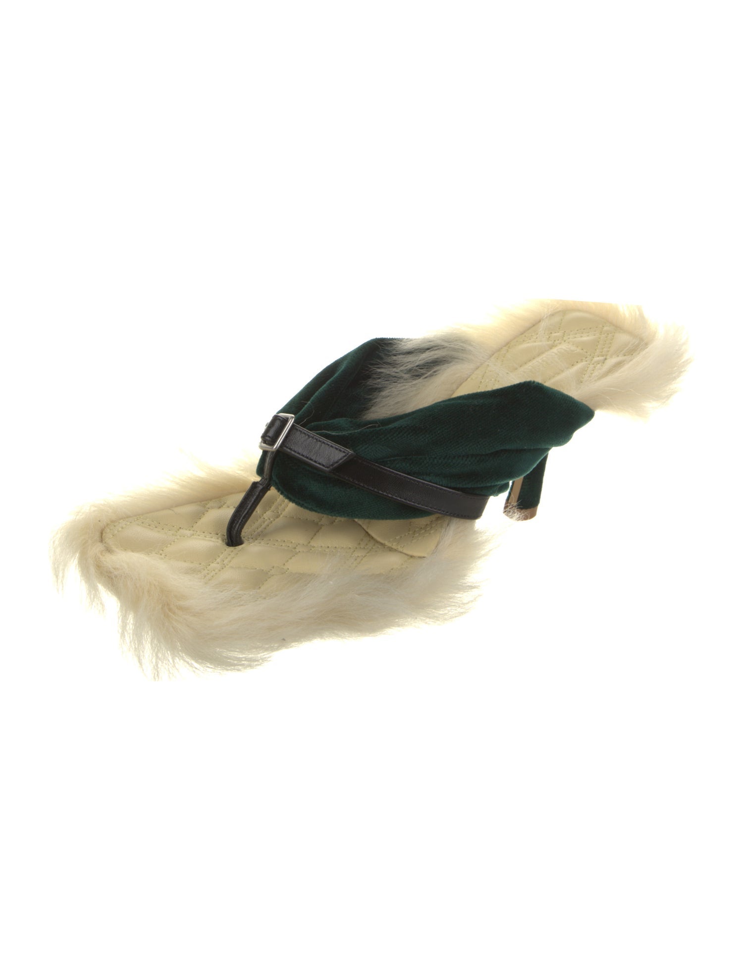 Burberry Velvet Colorblock Pattern Slides