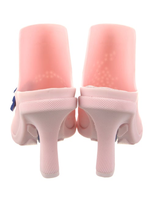 Burberry Rubber Graphic Print Mules