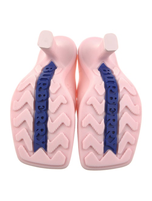 Burberry Rubber Graphic Print Mules
