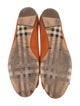 Burberry House Check Pattern Suede Ballet Flats