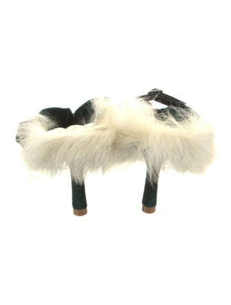 Burberry Velvet Colorblock Pattern Slides