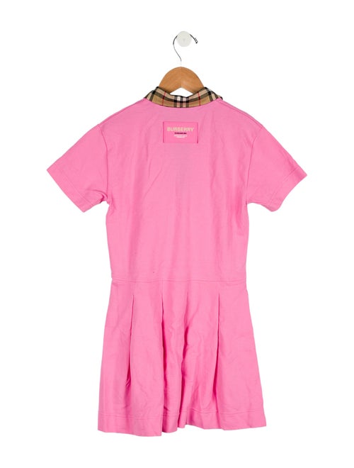 Burberry Girls' Short Sleeve Polo Dress