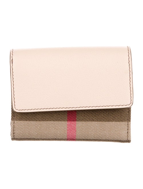 Burberry Exploded Check Pattern Leather Wallet