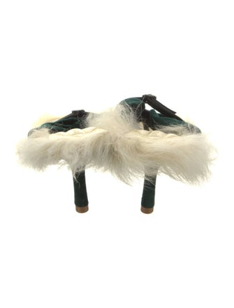 Burberry Velvet Colorblock Pattern Slides