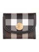Burberry Patent Leather Printed Compact Wallet