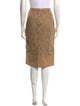 Burberry Prorsum Lace Pattern Knee-Length Skirt