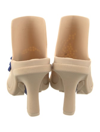 Burberry Rubber Graphic Print Mules