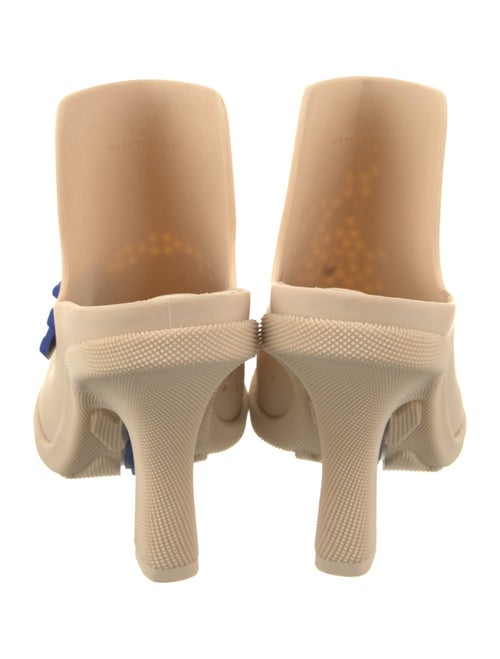 Burberry Rubber Graphic Print Mules