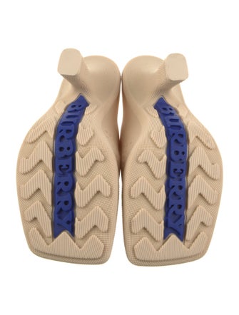 Burberry Rubber Graphic Print Mules